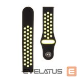 Ремешок Tactical  20mm Double Silicone Watch Band Black Yellow