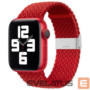 Ремешок iLike Apple Watch 42/44/45mm Braided Fabric Strap Red