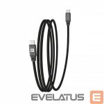 Кабель Evelatus  Cable E-Mag Power 60W USB C to USB C Connector 1.2M magnetic Black