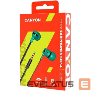 Проводные наушники Canyon  SEP-4 Stereo earphone with microphone 1.2m flat cabl 