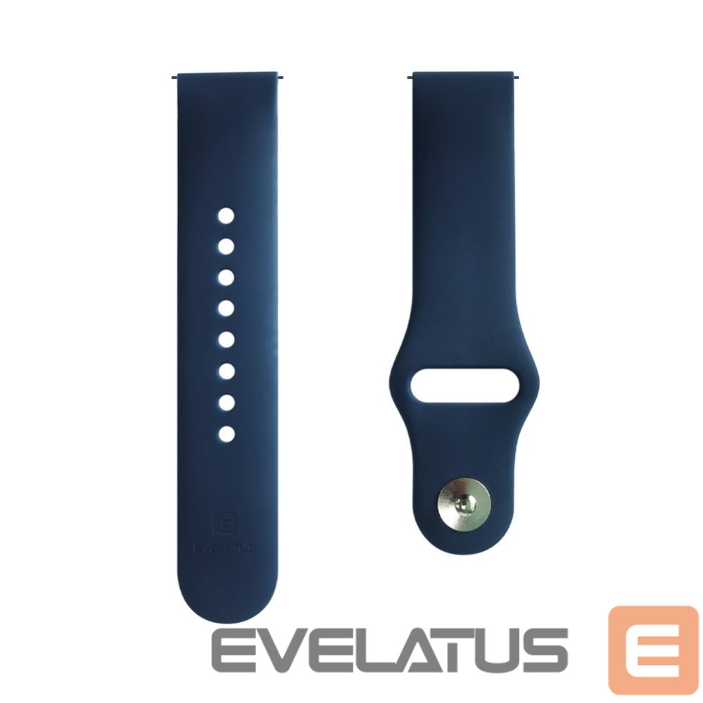 Ремешок Evelatus Evelatus watch 22mm Silicone Loop Watch Straps (S/M 110mm) Blue