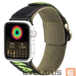 Ремешок Dux Ducis  Strap (Outdoor Version) strap for Apple Watch Ultra, SE, 8, 7, 6, 5, 4, 3, 2, 1 (49, 45, 44, 42 mm) nylon band bracelet Black Green