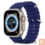 Ремешок Dux Ducis  Strap Watch Strap 8 / 7 / 6 / 5 / 4 / 3 / 2 / SE (45 / 44 / 42mm) Silicone Band Bracelet Navy Blue