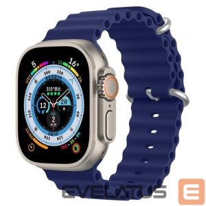 Ремешок Dux Ducis  Strap Watch Strap 8 / 7 / 6 / 5 / 4 / 3 / 2 / SE (45 / 44 / 42mm) Silicone Band Bracelet Navy Blue