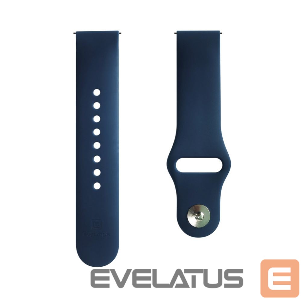 Ремешок Evelatus 22mm Silicone Loop Watch Straps (130mm M/L) Blue