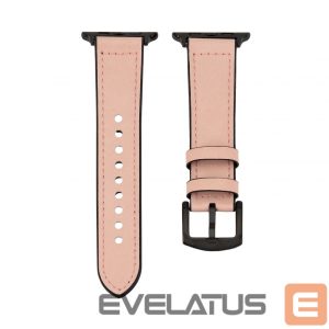 Ремешок Connect  Watch 38/40/41mm Silicone patch Leather Watch Strap (132mm M/L) Pink Sand