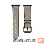 Ремешок Connect  Watch 38/40/41mm Silicone patch Leather Watch Strap (132mm M/L) Silver