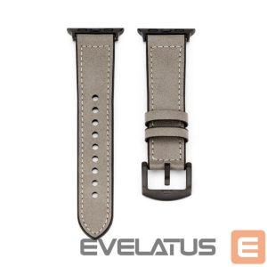 Ремешок Connect  Watch 38/40/41mm Silicone patch Leather Watch Strap (132mm M/L) Silver