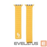 Ремешок Connect  Watch 42/44/45mm Fine woven twill magnetic chain Watch Straps Yellow