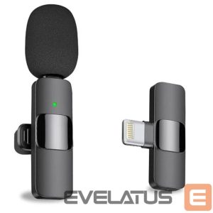 Микрофон CP  K9 Mini Lightning Smartphone Wireless clip clear sound microphone noise cancell (5.7x1.5cm) Black