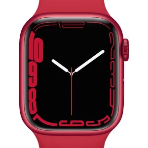 Умные часы Apple  Watch Series 7 GPS, 41mm (PRODUCT)RED Aluminium Case with Sport Band - Regular (PRODUCT) Red