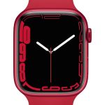 Умные часы Apple  Watch Series 7 GPS, 45mm (PRODUCT)RED Aluminium Case with Sport Band - Regular (PRODUCT) Red