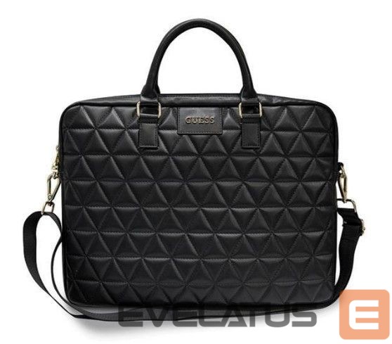 Сумка для портативных компьютеров Guess Guess Quilted bag for a 16" laptop - black