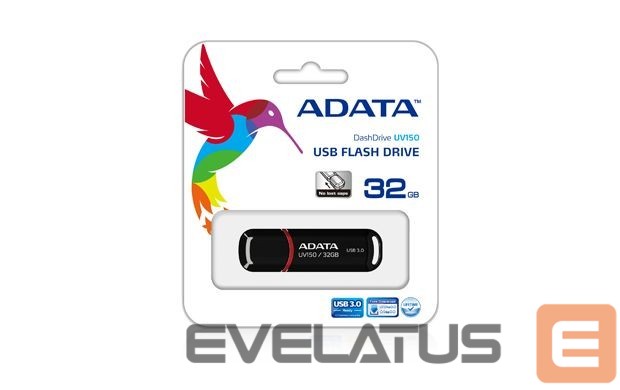 Флеш-накопитель ADATA UV150 32 GB, USB 3.0, Black