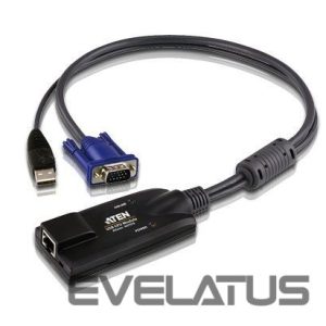 Сервер - Прочие аксессуары Aten  USB VGA KVM Adapter 1 x RJ-45 Female, 1 x USB Male, 1 x HDB-15 Male 