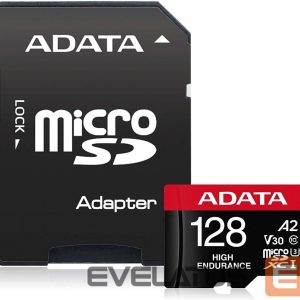 Карты памяти ADATA  AUSDX128GUI3V30SHA2-RA1 Memory Card 128 GB, MicroSDXC, Flash memory class 10, Adapter, 80 MB/s, 100 MB/s 