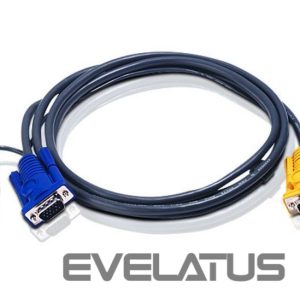 Сервер - Прочие аксессуары Aten  2L-5202UP 1.8M USB KVM Cable with 3 in 1 SPHD and built-in PS/2 to USB converter 