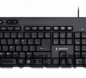 Компьютерная клавиатура Gembird  Multimedia desktop set KBS-UM-04	 USB Keyboard, Wired, Mouse included, US, Black 