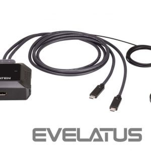 Сервер - Прочие аксессуары Aten  US3312 2-Port USB-C 4K DisplayPort KVM Switch with Remote Port Selector 
