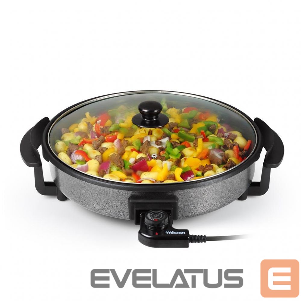 Настольный гриль Tristar Multifunctional grill pan PZ-2964 Grill, Diameter 40 cm, 1500 W, Lid included, Fixed handle, Black