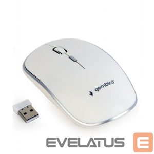 Компьютерная мышь Gembird  MUSW-4B-01-W Standard, No, White, No, Wireless connection 