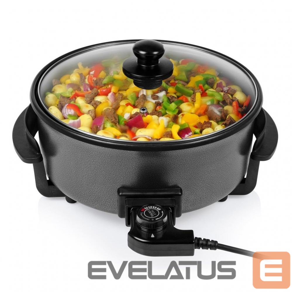 Настольный гриль Tristar Multifunctional grill pan XL PZ-9135 Grill, Diameter 30 cm, 1500 W, Lid included, Fixed handle, Black