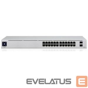 Сервер - Прочие аксессуары UBIQUITI  Šakotuvas  Networks  USW-Pro-24-POE 24-port + 2xSFP+ 10 Gigabit Switch 16x PoE+ 8x POE++ 