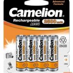 Другой аксессуар для компьютера Camelion  AA/HR6, 2500 mAh, Rechargeable Batteries Ni-MH, 4 pc(s) 