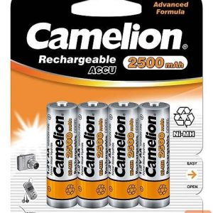 Другой аксессуар для компьютера Camelion  AA/HR6, 2500 mAh, Rechargeable Batteries Ni-MH, 4 pc(s) 