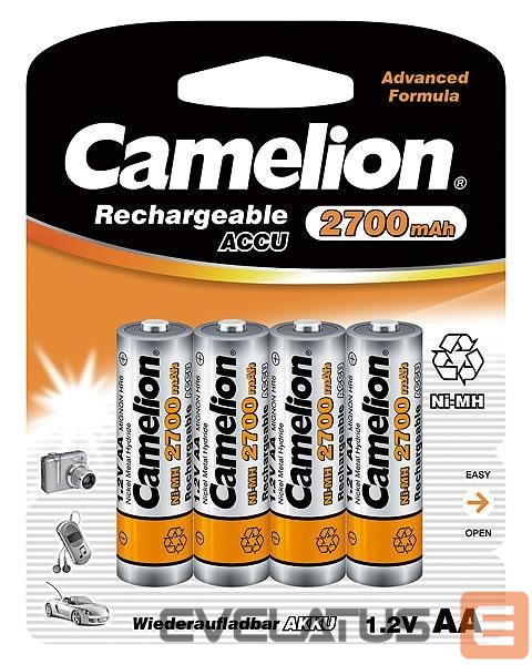 Другой аксессуар для компьютера Camelion AA/HR6, 2700 mAh, Rechargeable Batteries Ni-MH, 4 pc(s)