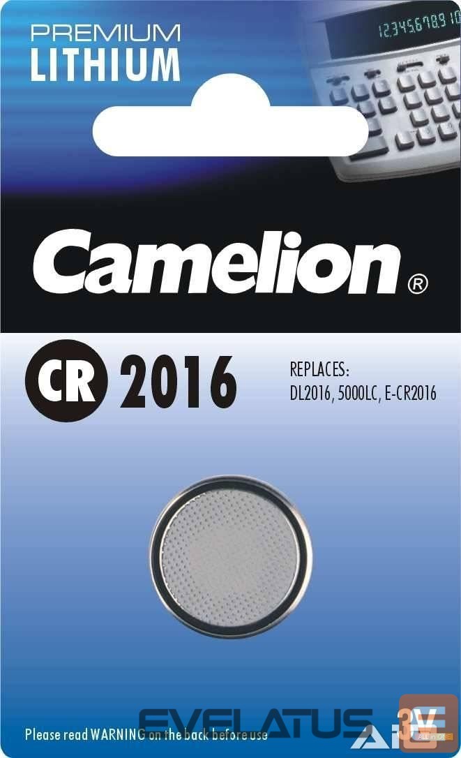 Другой аксессуар для компьютера Camelion CR2016-BP1 CR2016, Lithium, 1 pc(s)