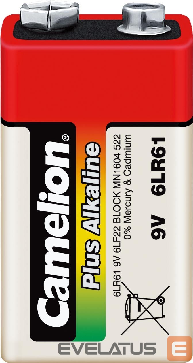 Другой аксессуар для компьютера Camelion 9V/6LR61, Plus Alkaline 6LR61, 1 pc(s)
