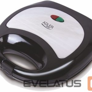 Тостер Adler  Sandwich maker AD 3015 750  W, Number of plates 1, Number of pastry 2, Black 