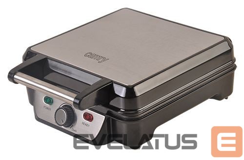 Тостер Camry Waffle maker CR 3025 1150 W, Number of pastry 4, Belgium, Black/Stainless steel
