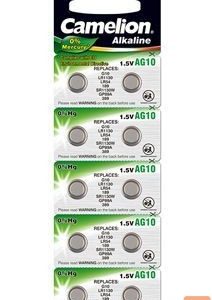 Другой аксессуар для компьютера Camelion  AG10/LR54/LR1131/389, Alkaline Buttoncell, 10 pc(s) 