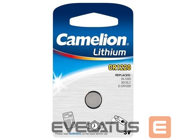 Другой аксессуар для компьютера Camelion CR1220-BP1 CR1220, Lithium, 1 pc(s)