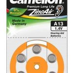 Другой аксессуар для компьютера Camelion  A13/DA13/ZL13, Zinc air cells, 6 pc(s) 