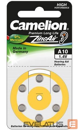 Другой аксессуар для компьютера Camelion A10/DA10/ZL10, Zinc air cells, 6 pc(s)