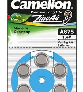 Другой аксессуар для компьютера Camelion  A675/DA675/ZL675, Zinc air cells, 6 pc(s) 