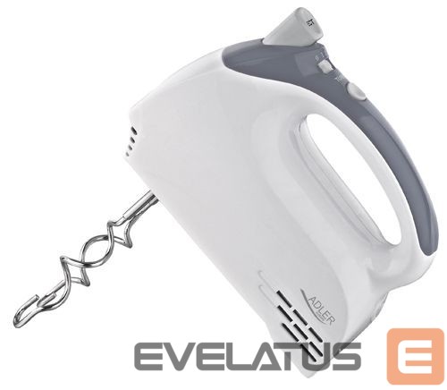 Миксеры и блендеры Adler Mixer AD 4201 g Hand Mixer, 300 W, Number of speeds 5, Turbo mode, White