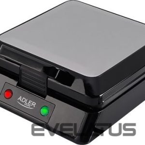 Тостер Adler  Waffle maker AD 3036 1500 W, Number of pastry 4, Belgium, Black 