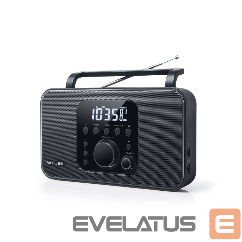 Интерактивное решение Muse Radio M-091R Black, AUX in, Alarm function