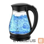 Чайник Adler  Kettle  AD 1274  Standard, Plastic, glass, Black/ transparent, 2200 W, 360° rotational base, 1.7 L 