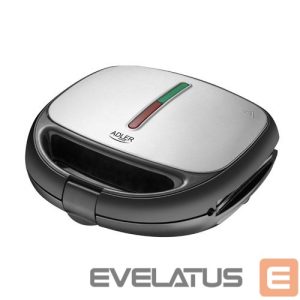 Тостер Adler  Sandwich maker AD 3040  1200 W, Number of plates 5, Number of pastry 2, Ceramic coating, Black 