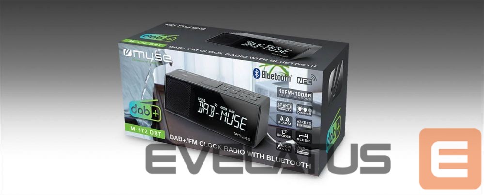 Интерактивное решение Muse M-172DBT DAB+ / FM RDS Radio, Portable, Black