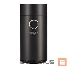 Кофеварка Adler  Coffee grinder AD4446bs  150 W, Coffee beans capacity 75 g, Lid safety switch, Black 