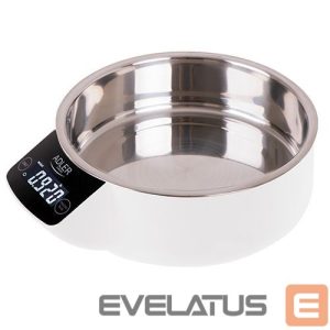 Кухонные весы Adler  Kitchen scale with a bowl AD 3166 Maximum weight (capacity) 5 kg, Graduation 1 g, Display type LCD, White 