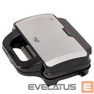 Тостер Adler  Sandwich maker AD 3043 900 W, Number of plates 1, Number of pastry 2, Black 