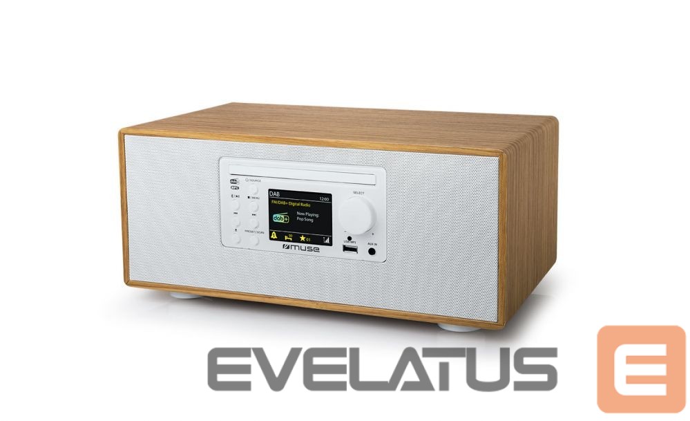 Интерактивное решение Muse CD Micro System With Bluetooth, FM/DAB+ Radio and USB port M-695DBTW 60 W, Bluetooth, CD player, AUX in