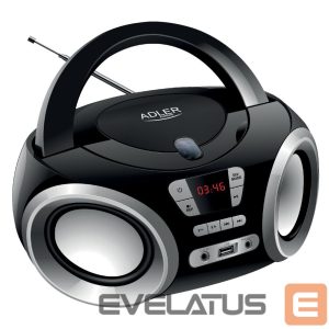 Проигрыватель MP3 Adler  CD Boombox AD 1181 USB connectivity, Speakers, Black 